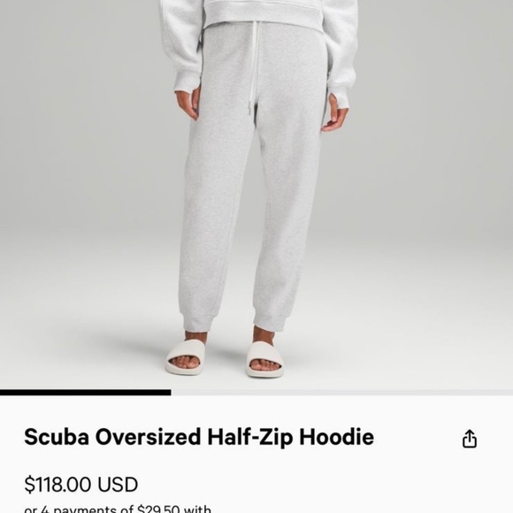 GUC Lululemon Oversized Scuba hooded size XS/S - Picture 6 of 6